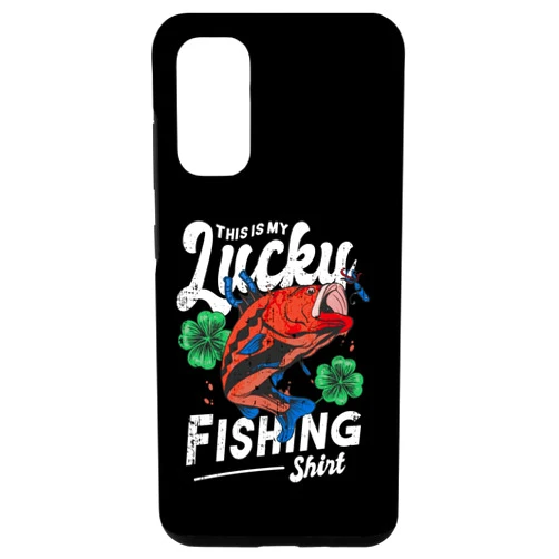 Fishing Lucky T-shirt Visit Brand Store Funny Galaxy S20 Funny Lucky Fishing Angler 4 Leaf Clover Apparel Case