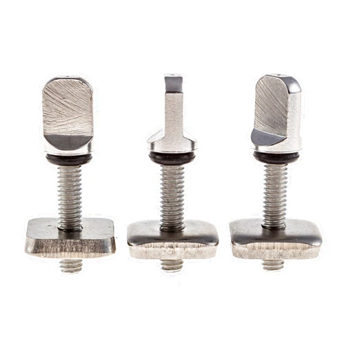 Santa Barbara Surfing SBS - No Tool Stainless Steel Fin Screw for Longboard and SUP - Choose 2 or 3 Pack