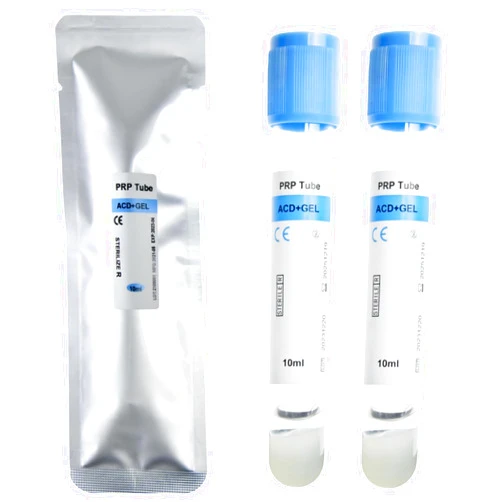 HGMED 10pcs PRP Tubes ACD and Gel 10ml anticoagulant add Separation Gel PRP Tubes, white