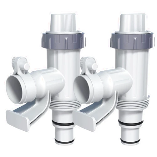 POOLHACKER [ Patented ] POOLHACKER Plunger Valve Plus with Pool Hose Adapter and Pool Pipe Holder, Pool Replacement Parts Accessories for above Ground Pool (2 Pcs)
