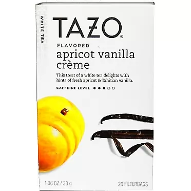 Tazo White Tea Apricot Vanilla Creme -- 20 Tea Bags - 2 pc