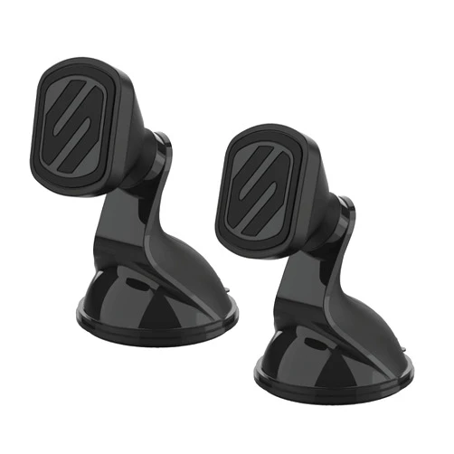 Scosche MMWSM-2PKXCES0 MagicMount Select Magnetic Car Phone Holder Mount for iPhone and Android - 2 Pack - Secure Magnetic Cell Phone Mount for Car Window or Dash - Universal 360° Adjustable Head