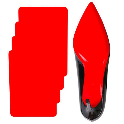 Ashoesert Ashoeset Red Bottoms Shoe Sole Protector, 4 Pcs Self-Adhesive Shoe Bottom Protector for Christian Louboutin High Heels, Shoe Sole Protector Replacement for Louboutin Shoes Louboutin Shoes