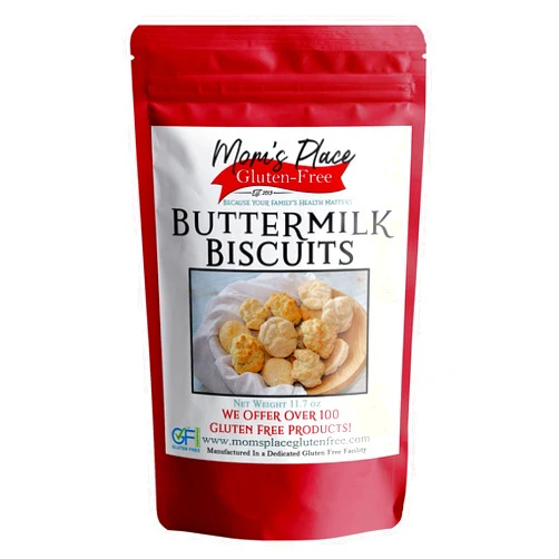 Mom's Place Gluten Free Buttermilk Biscuit Mix Dairy-Free & Easy to Prepare Delicious and Healthy Biscuits for Breakfast, Brunch, or Dinner, Makes 8-9 Biscuits