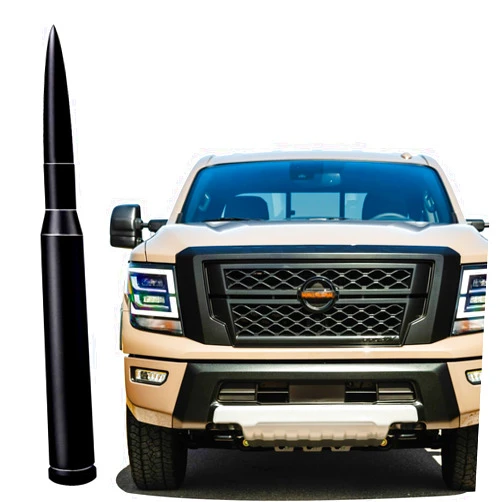 RooFox 5 Inch Short Antenna Replacement Mast for Nissan Titan (2003-2022), Nissan Frontier (1998-2021), Nissan Titan Antenna, Antenna for Nissan Frontier