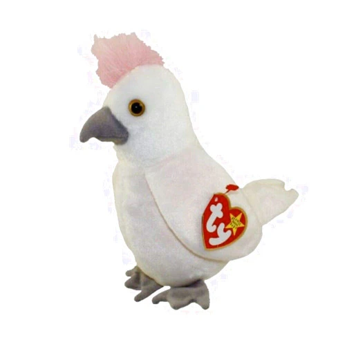 BEANIE BABIES Ty Beanie Babies - Kuku the White Cockatiel