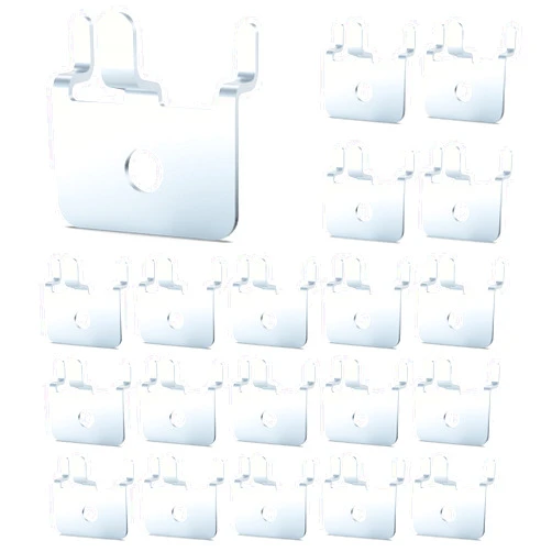HUHOLE Pegboard Hooks - 20PC - Zinc-Plated Heavy Duty Peg Board Hooks for Hanging - Versatile and Stylish Peg Board Hooks, Highly Adaptable, Durable and Built to Last, Easy to Use