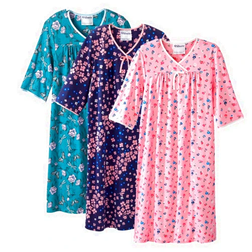 Silvert's Adaptive Clothing & Footwear (S) Silvert's Women's Open Back Nightgown Bundle