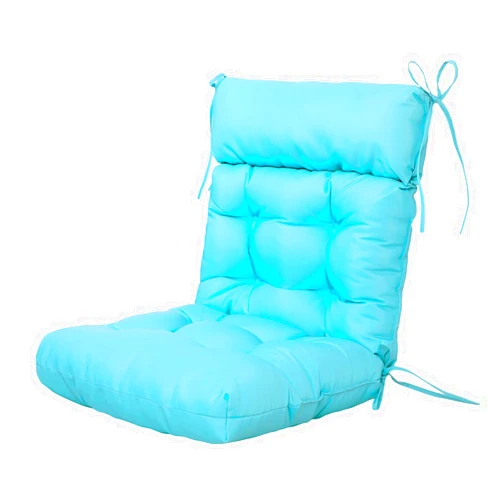 ARTPLAN Adirondack Outdoor Chair Cushion, All Weather Patio Cushion, Wicker Tufted Pillow for Patio Furniture,SkyBlue