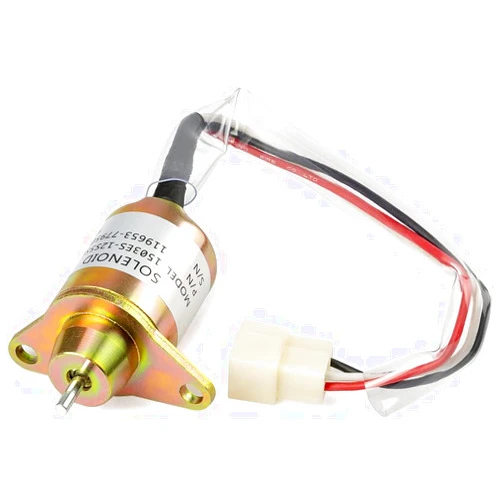 Otobaijeni 12V Fuel Shut Off Solenoid Valve 1503ES-12S5SUC5S 119653-77950 119285-77950 SA-4562-T SA-5213-12 for Yanmar Engine 3TNE84 3TNE88 4TNE84 for John Deere Tractor for Komatsu