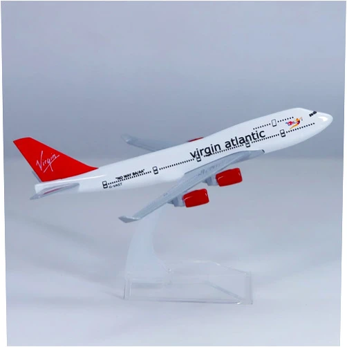 Wltk 1/400 Boeing 747 Virgin Air Diecast Airplane Model Decoration Gift 16CM Aircraft Collectibles