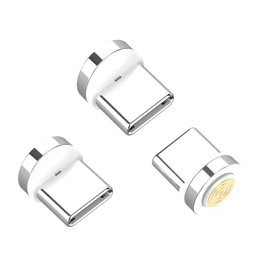 JianHan Magnetic USB C Connector Tips Head Type C Magnetic Cable 360°Rotating Adapter 3 Pack