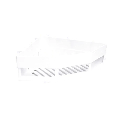 SHIBOHAN Shelf Bathroom Corner Wash Rack Bathroom Non-Marking Wall Mounted Triangle Storage Rack Non-Perforated Bathroom Decoration (Color : White, Size : A)