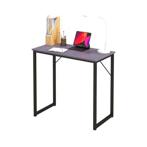HUAXIN LUCKY 32 Inch Computer Desk,Small Home Office Study Desk for Bedroom Laptop Table Workstation Dining Gaming Table for Home Office,Espresso Gray