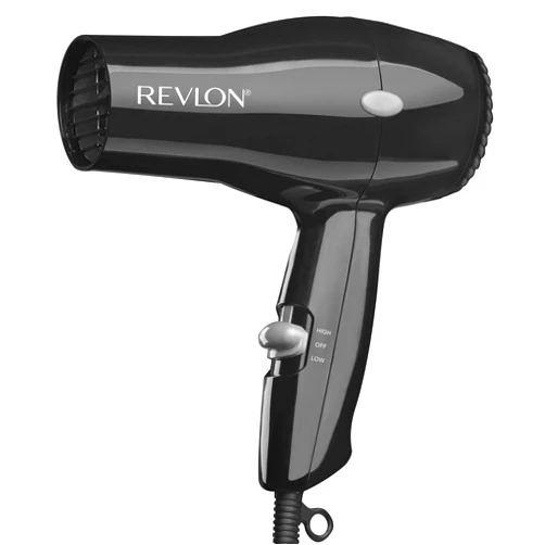 REVLON Essentials Compact Hair Dryer, Travel-Ready Blow Dryer | 1875 Watts Lightweight Design, Salon-Style Results (Black)