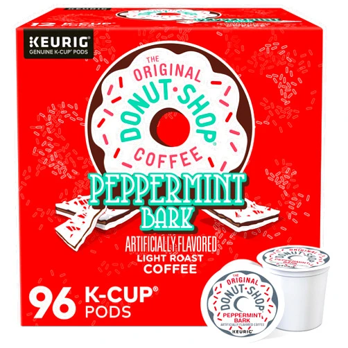 The Original Donut Shop Peppermint Bark Keurig Single-Serve K-Cup Pods, Light Roast Coffee, 96 Count