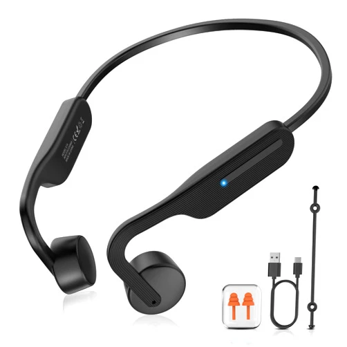 CHENSIVE Bone Conduction Headphones Wireless Headphones Bluetooth 5.3 Open Ear Headphones 10H Playtime Sports Earphones with Mic, IPX6 Waterproof Headset for Running,Cycling, Hiking, Driving