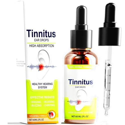 Reynoe Tinnitus Relief for Ringing Ears, Effective Ear Ringing Relief Drops, Natural Herbal Tinnitus Treatment for Ear Clicking Buzzing, Improving Hearing for Unisex Adult 60ml White Green