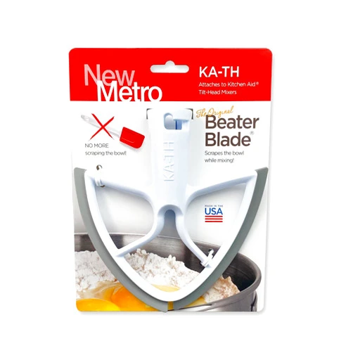 New Metro Design New Metro KA-TH Original Beater Blade Works w/ KitchenAid 4.5 - 5 Qt Tilt-Head Stand Mixers, Grey