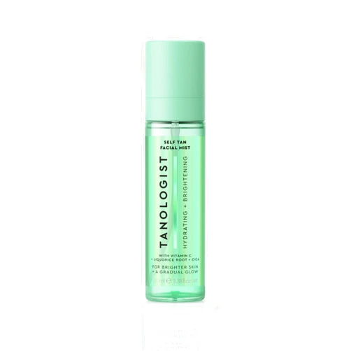 Tanologist Self Tan Hydrating & Brightening Face Mist - 100ml Tanologist Self Tan Face Mist - Gradual Self Tanner for Face - Bronzing Mist