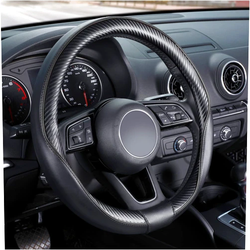 SEG Direct Car Steering Wheel Cover Universal Standard-Size 14 1/2