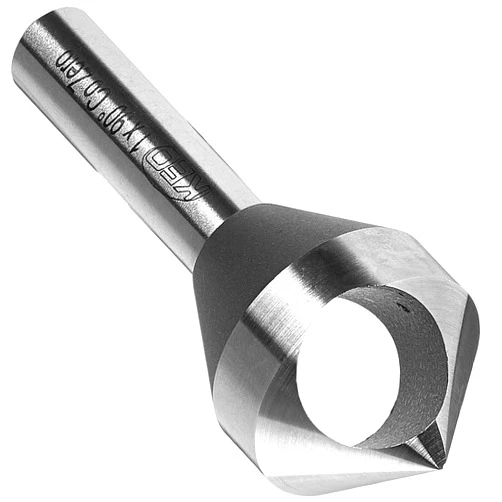 KEO Cutters KEO 53525 Cobalt Steel Single-End Countersink, Uncoated (Bright) Finish, 90 Degree Point Angle, Round Shank, 3/8