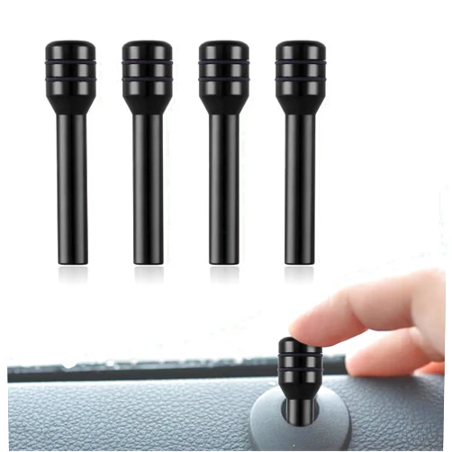 Kutyun 4PCS Automotive Door Lock Knobs, Safety Door Lock Pin, Interior Door Pull Pin Cover, 0.47