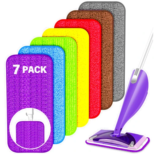 FORSPEEDER Reusable Mop Pads for Swiffer WetJet, Wet Pads Refills for Swiffer Wet Jet Spray Mop, Microfiber Mop Refill Pads Machine Washable Up to 100+ Wet Dry Cleaning for All Kinds of Floor Types