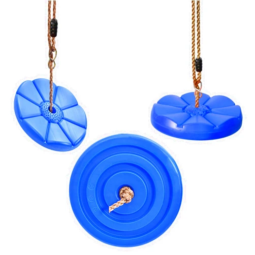 IFOYO Tree Rope Swing Disc, Rope Swing Round Kids Swing Seat Strong Disc Swing for Outdoor Backyard Playground Holds 220lbs/100kg for 3-10 Years Kids Children, Blue