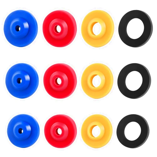 KALIONE 12 Pieces Silicone Shower Head Flow Restrictor Shower Flow Restrictor 4 Specifications Water Flow Restrictor for Various Standard Shower Head Handheld Showers