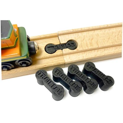TrainLab Dog Bone Train Track Adapter Connectors (5pcs) (Black)