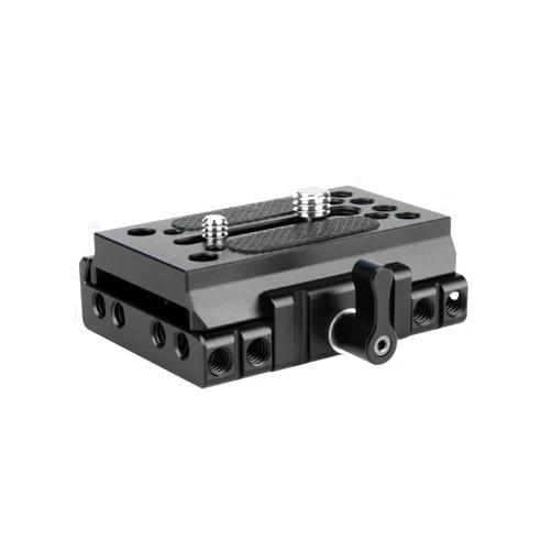NICEYRIG Quick Release Base Plate Compatible with Manfrotto 577, 501, 504, 701 for DSLR Camera 15mm Rail Support System