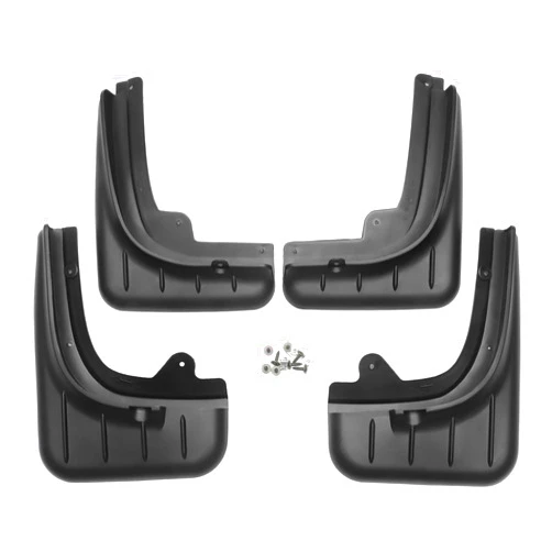A ABSOPRO Mud Flap Splash Guard with Mount Accessories Front & Rear Side Mud Guard for Porsche Cayenne Base 2011-2017 (Set of 4)