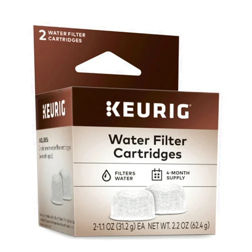 Keurig Water Filter Refill Cartridges, Replacement Water Filter Cartridges, Compatible with 2.0 K-Cup Pod Coffee Makers, 2 Count