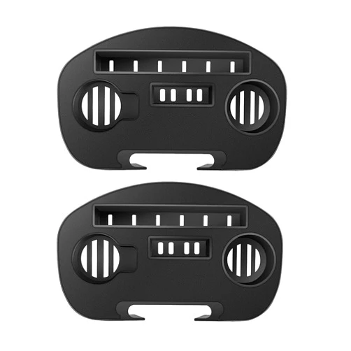 C-CHAIN Zero Gravity Chair Tray - Cup Holder for Fold Lounge Chairs, Zero Gravity Lounge Chairs Universal Clip with Mobile Device Slot, Snack Tray, and Water Cups Tray (Large, 2 pcs)