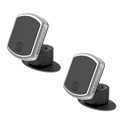 Scosche MPD2PK-UB MagicMount Pro Magnetic Car Phone Holder - Strong Magnet Mount for iPhone and Android - Secure Magnetic Mount for Car - Universal 360° Adjustable Mobile Cell Holder - 2-Pack