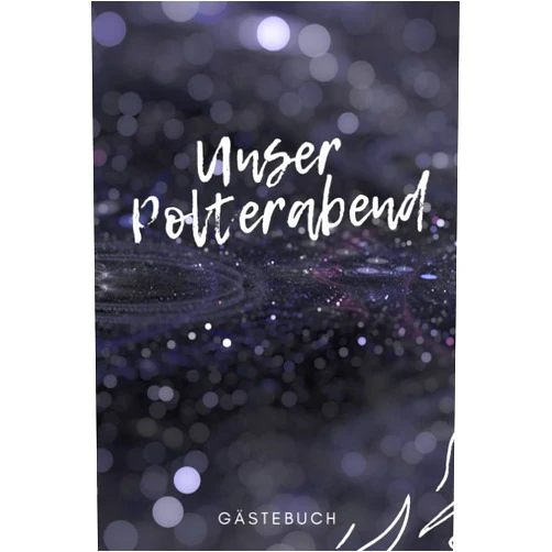 Polter Fuchs,Gästebücher Kreation Gästebuch für Polterabend, edles Hardcover, 100 hochwertige blanko Seiten, modernes Design: Geschenk für Paare, Polterabend Gästebuch, (German Edition)