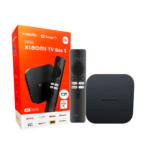 Xiaomi TV Box S (2nd Gen) 4K Ultra HD Streaming Media Player, Google TV Box with 2GB RAM 8GB ROM, 2.4G/5G Dual WiFi, Bluetooth 5.2 & Dolby Audio and DTS-HD, Dolby Vision, HDR10+