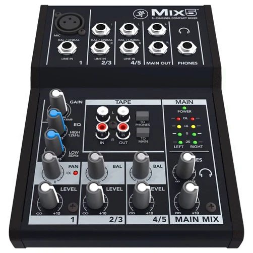 Mackie Mix5 5-Channel Compact Mixer