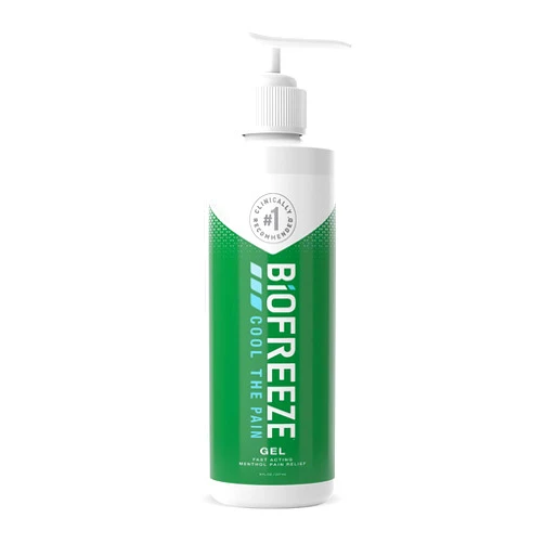 Biofreeze Pain Reliever Gel for Muscle, Joint, Arthritis, & Back Pain, Cooling Topical Analgesic, NSAID Free Pain Relief Works Like Ice Pack, 8 oz Bottle with Pump, Original Green Formula, 4% Menthol 8 oz. Pump