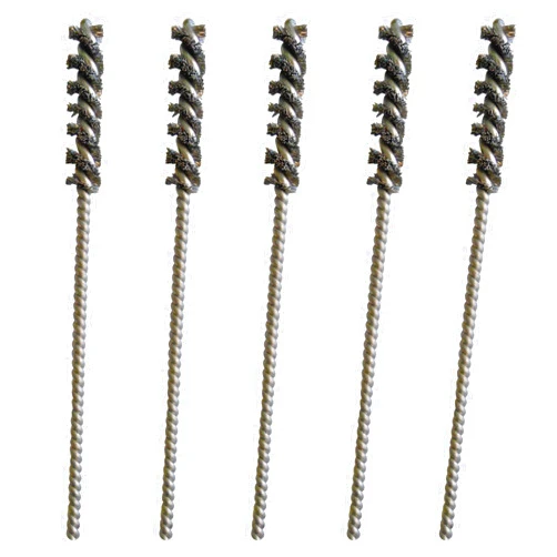 HIGHTBRUSH 1/4'' Stainless Steel Burr Brush 5 Pieces Pack
