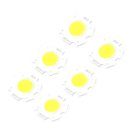 MECCANIXITY COB LED Light Chip Beads 20mm 3W 260mA Energy Saving Bulb for Spotlight Floodlight Pack of 10, White