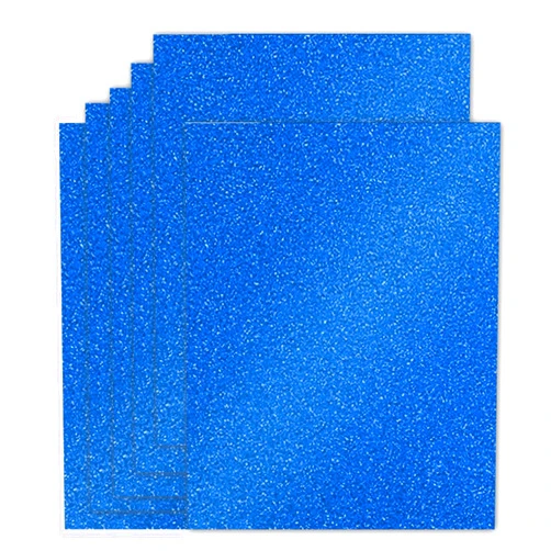 Bazyrock 20 Sheets Blue Glitter Cardstock 8.5 x 11 Inches, Heavyweight 250gsm Premium Sparkling Card Stock Paper for Card Making DIY Craft Party Decoration School Student Supplies (Blue)