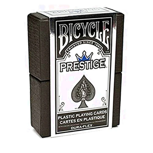 Bicycle Prestige Dura-Flex Playing Cards (Colors May Vary) (4-Pack)