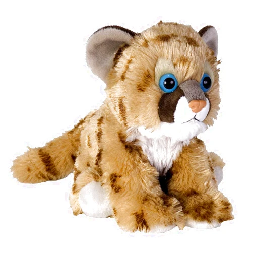 Wild Republic Cougar Cub Plush, Stuffed Animal, Plush Toy, Gifts for Kids, Cuddlekins 8 Inches
