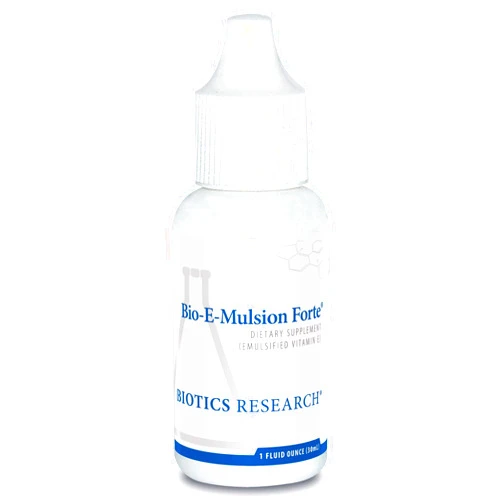 Biotics Research Bio E Mulsion Forte 1 Fliud Ounces, 30 ml Vitamin E 30 IU / 5 Drops, Emulsified, Supports Cell Function, Potent Antioxidant Supports Immune Function, Heart Health, 1 Fluid Ounces