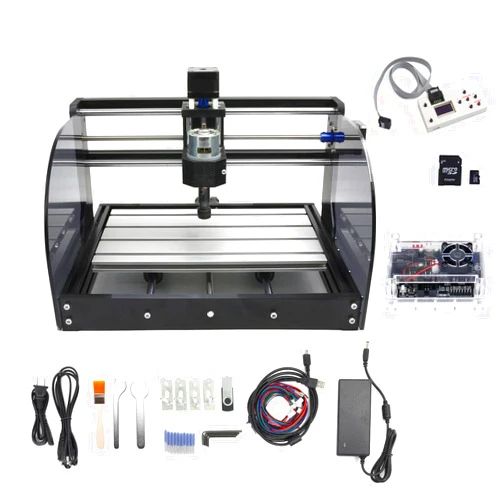 CNCTOPBAOS CNC 3018-PRO-MAX 3 Axis Desktop DIY Mini Wood Router Kit PCB PVC Milling Engraver Engraving Carving Machine GRBL Control with offline controller Hand Control (w/Offline Controller)