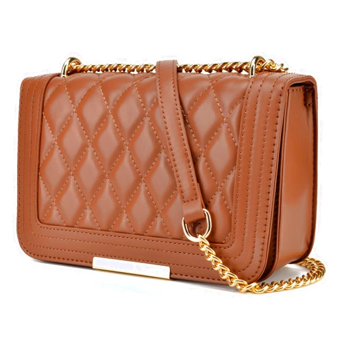 lola mae Crossbody Bags for Women Fashion Quilted Shoulder purse with Convertible Chain Strap Classic Satchel Handbag