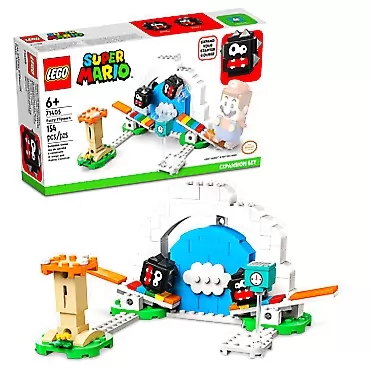 LEGO Super Mario Fuzzy Flippers Expansion Set 71405 Building Toy Set for Kids, Boys, and Girls Ages 6+; Collectible Playset Gift (154 Pieces)
