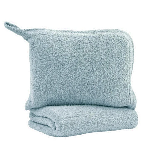 KASHWÉRE Chenilla Fine Travel Blanket, Maliblu, Half Size 32 * 48
